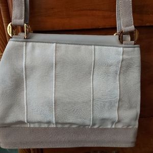 Authentic Salvatore Ferragamo Women's Clutch Purse in Beige